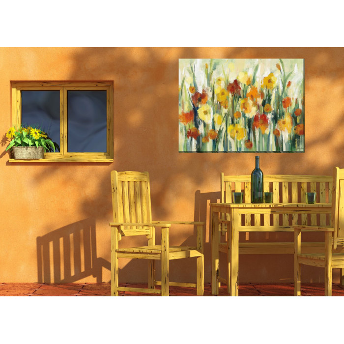 Red Barrel Studio® Dailany September Sun Outdoor Wall Canvas Art Wayfair